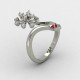 Women Silver Cocktail Ring Women Silver Cocktail Ring