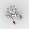 Women Silver Cocktail Ring