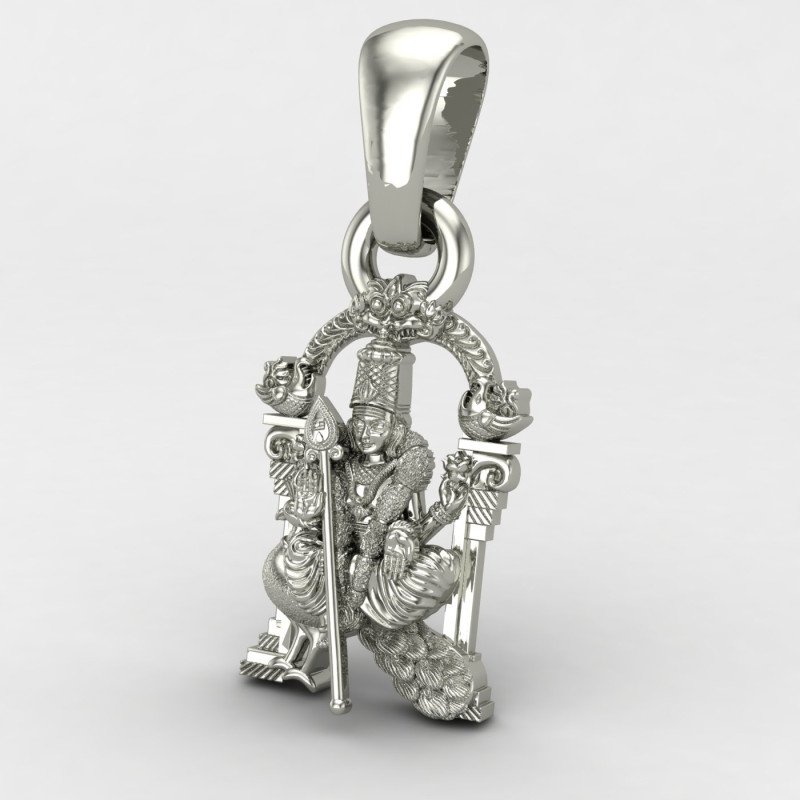 Murugan Swamy Silver Pendant Murugan Swamy Silver Pendant