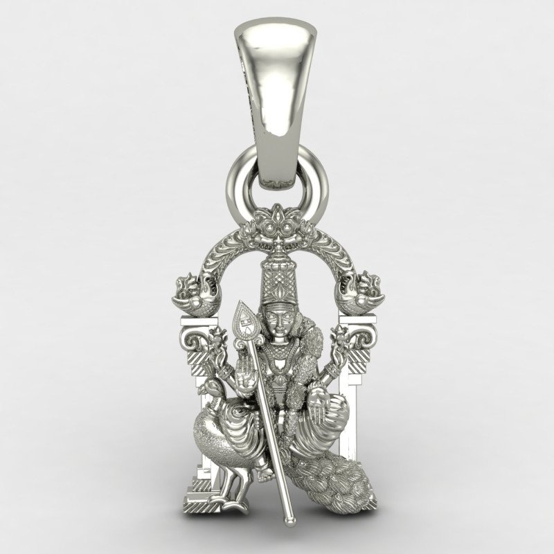 Murugan Swamy Silver Pendant Murugan Swamy Silver Pendant