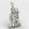 Bajrang Bali Silver Locket
