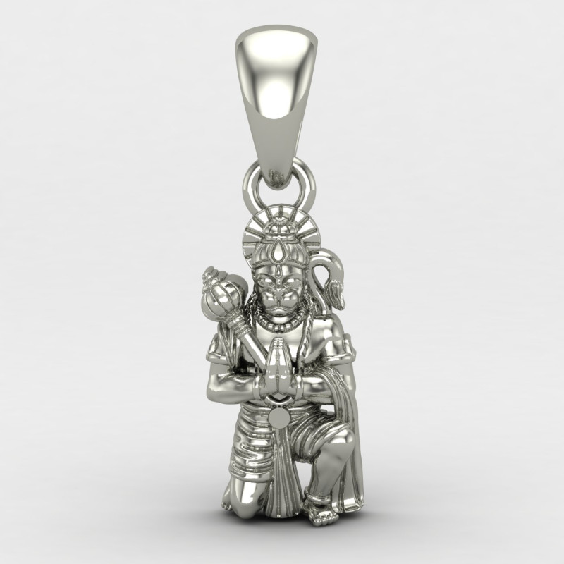 Silver Hanuman Locket Silver Hanuman Locket
