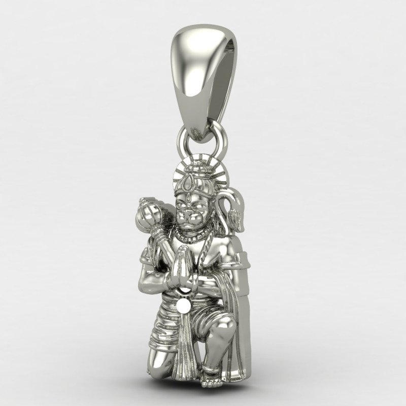 Silver Hanuman Locket Silver Hanuman Locket