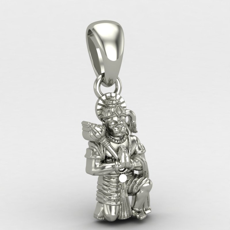 Silver Hanuman Locket Silver Hanuman Locket