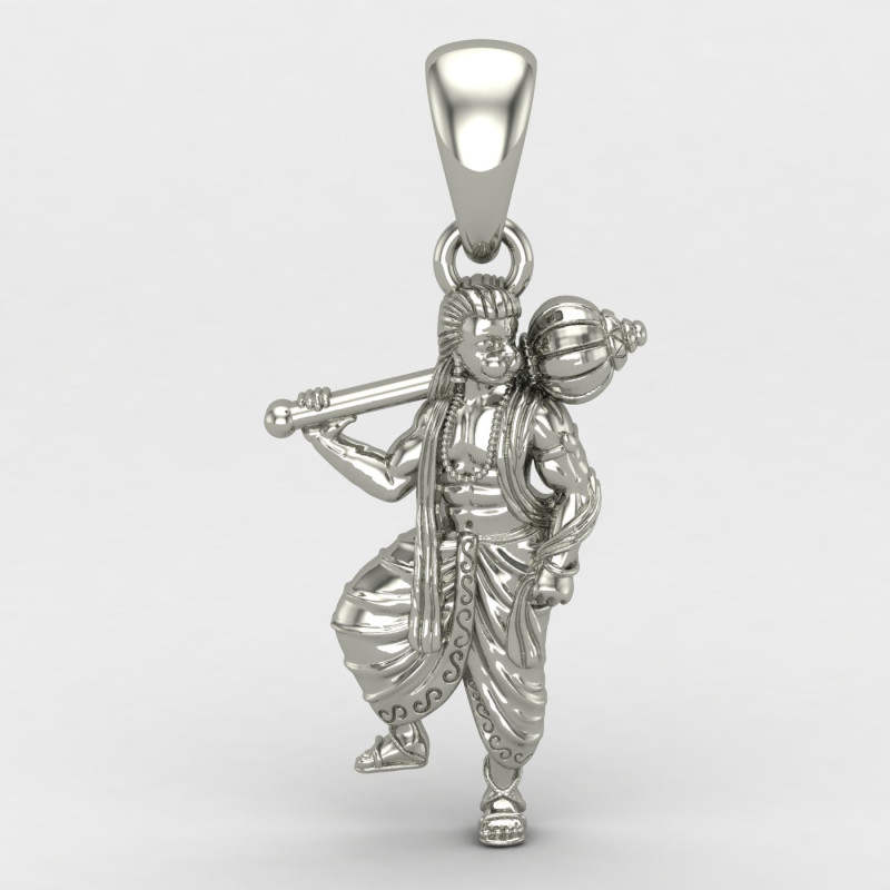 Bajrang Bali Locket Silver Bajrang Bali Locket Silver