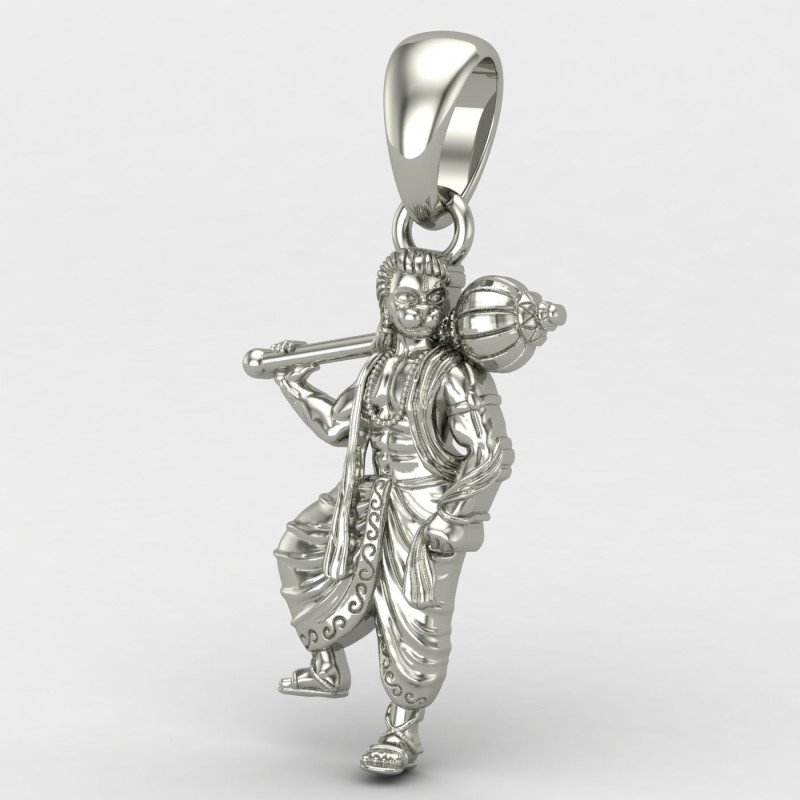 Bajrang Bali Locket Silver Bajrang Bali Locket Silver