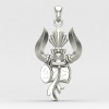 Trishul Damru Silver Locket
