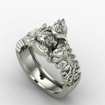 Bal Ganesha Silver Ring