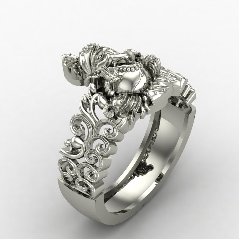 Bal Ganesha Silver Ring Bal Ganesha Silver Ring