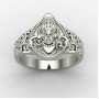 Unisex Silver Balaji Ring