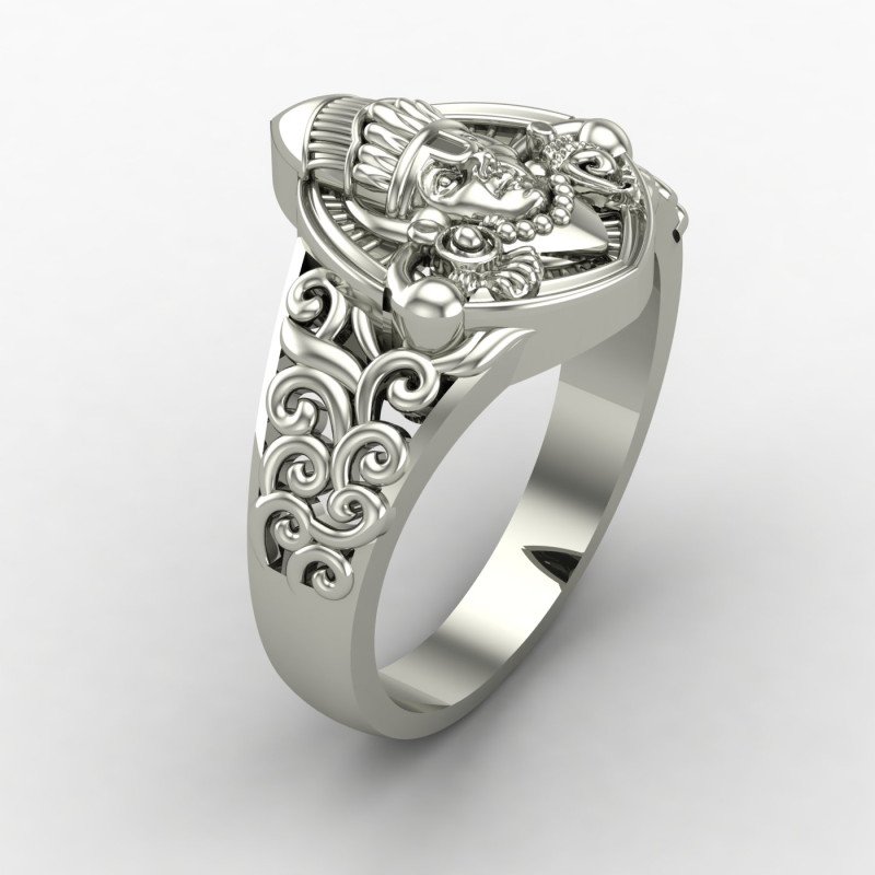 Unisex Silver Balaji Ring Unisex Silver Balaji Ring