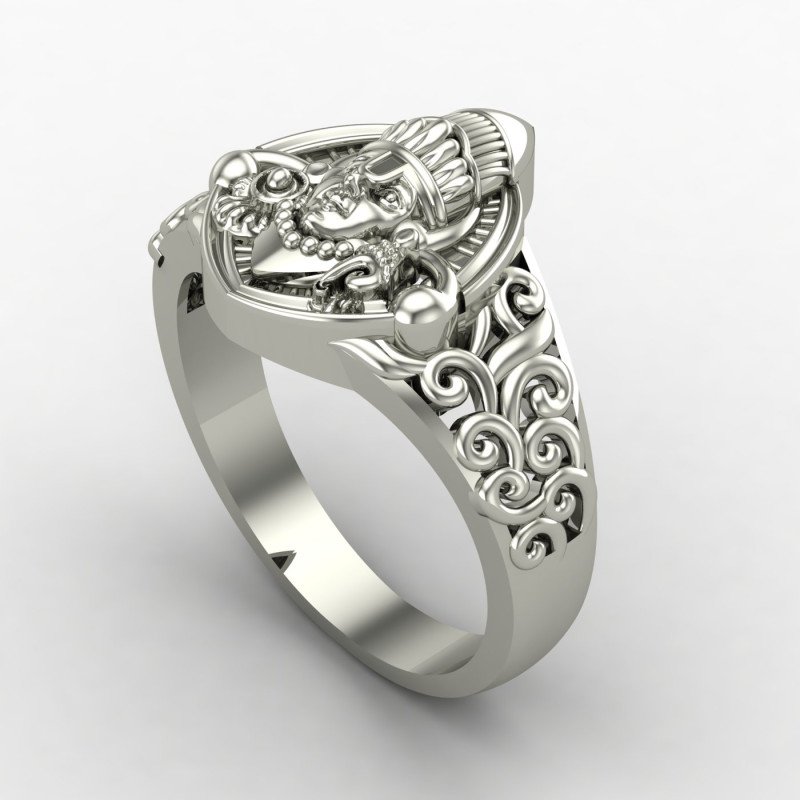 Unisex Silver Balaji Ring Unisex Silver Balaji Ring