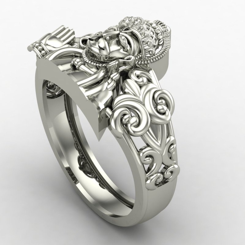 Bajrang Bali Silver Ring Bajrang Bali Silver Ring