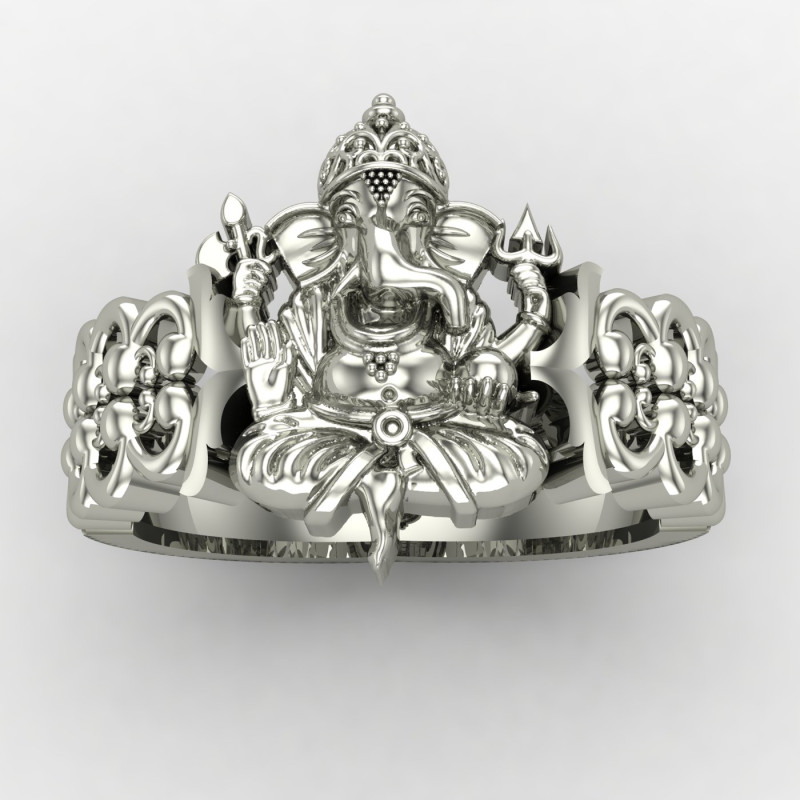 Gajanan Silver Ring Gajanan Silver Ring