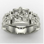 Radha Murli Silver Ring