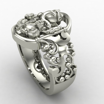 Ganpati Ring Silver