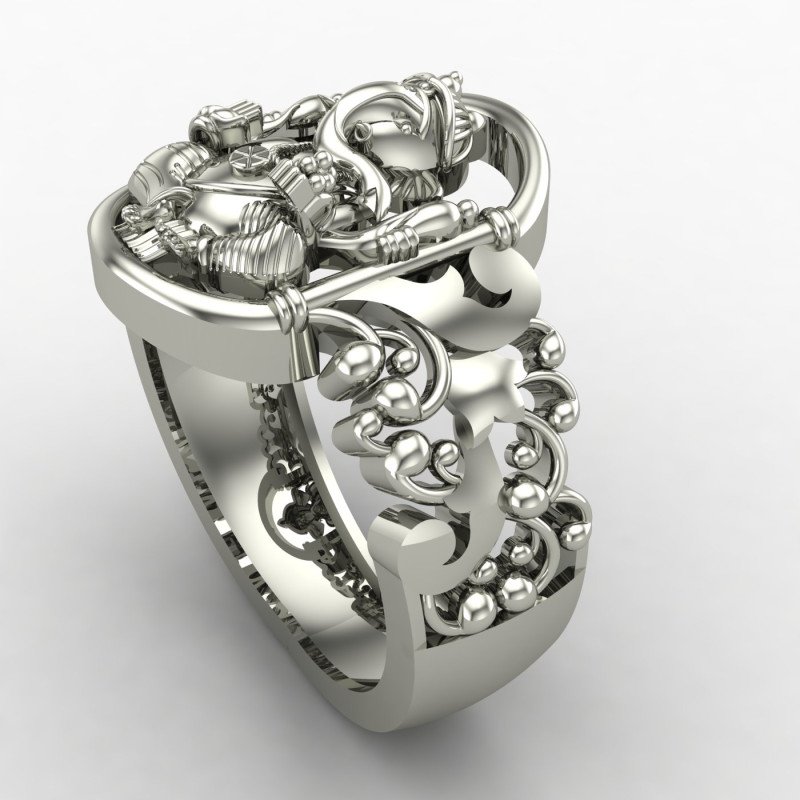 Ganpati Ring Silver