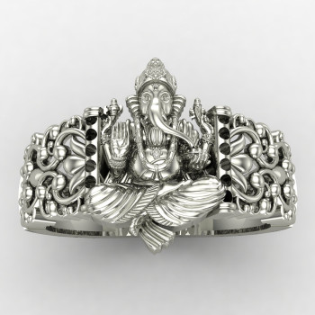 Ganpati Bappa Morya Silver Ring