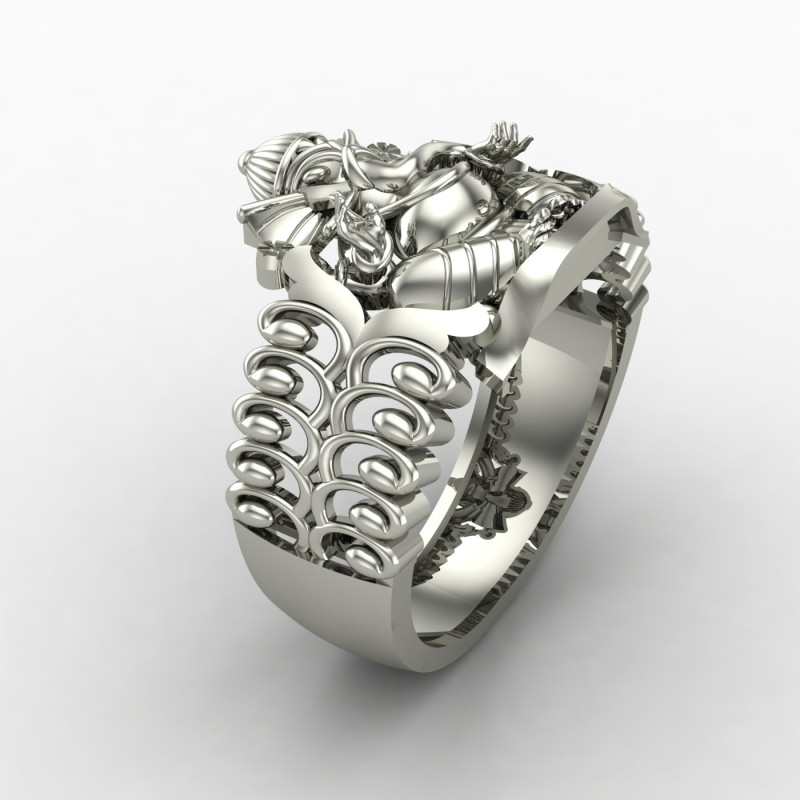 Ganpati Bappa Sterling Silver Ring