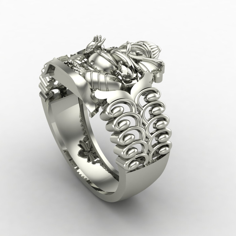 Ganpati Bappa Sterling Silver Ring