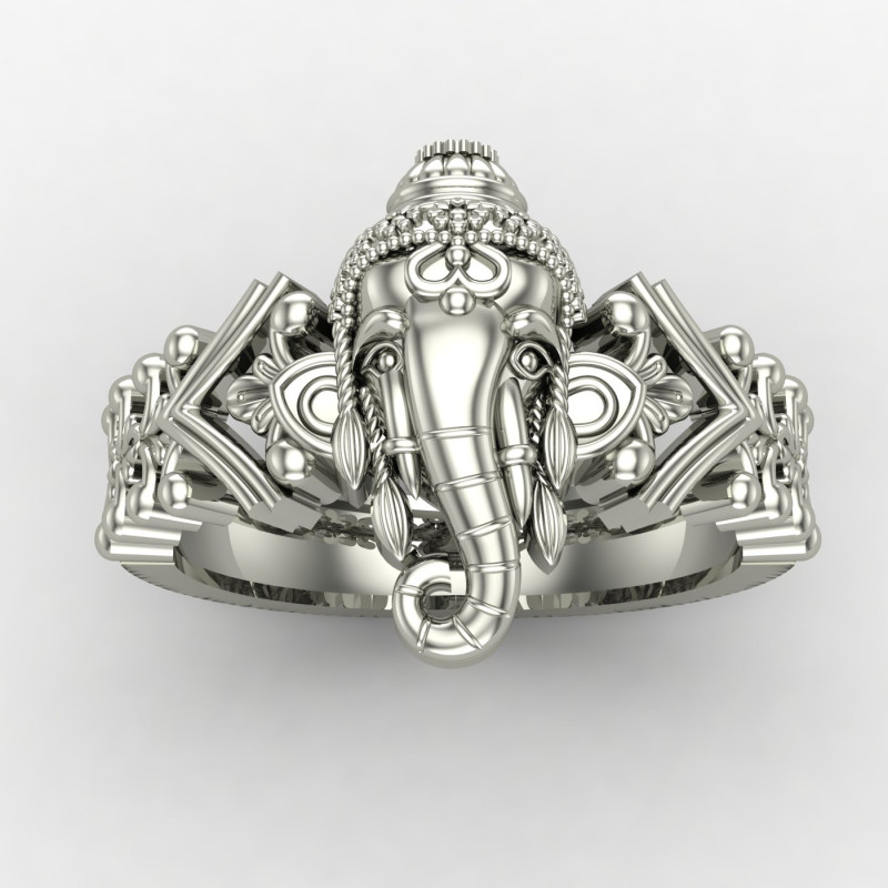 Handcrafted Ganesh Ji Silver Ring Handcrafted Ganesh Ji Silver Ring