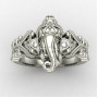 Handcrafted Ganesh Ji Silver Ring