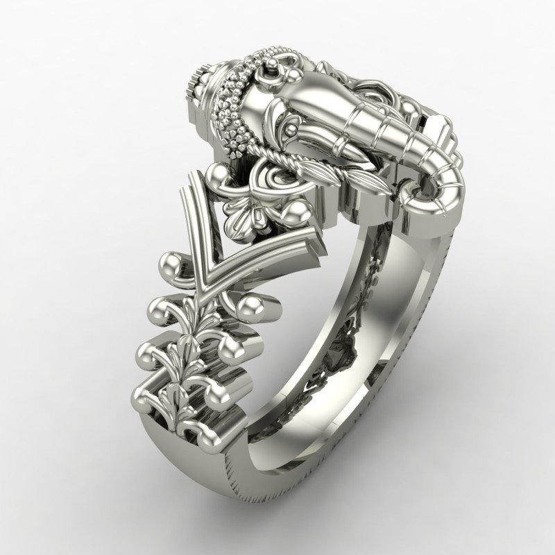Handcrafted Ganesh Ji Silver Ring Handcrafted Ganesh Ji Silver Ring