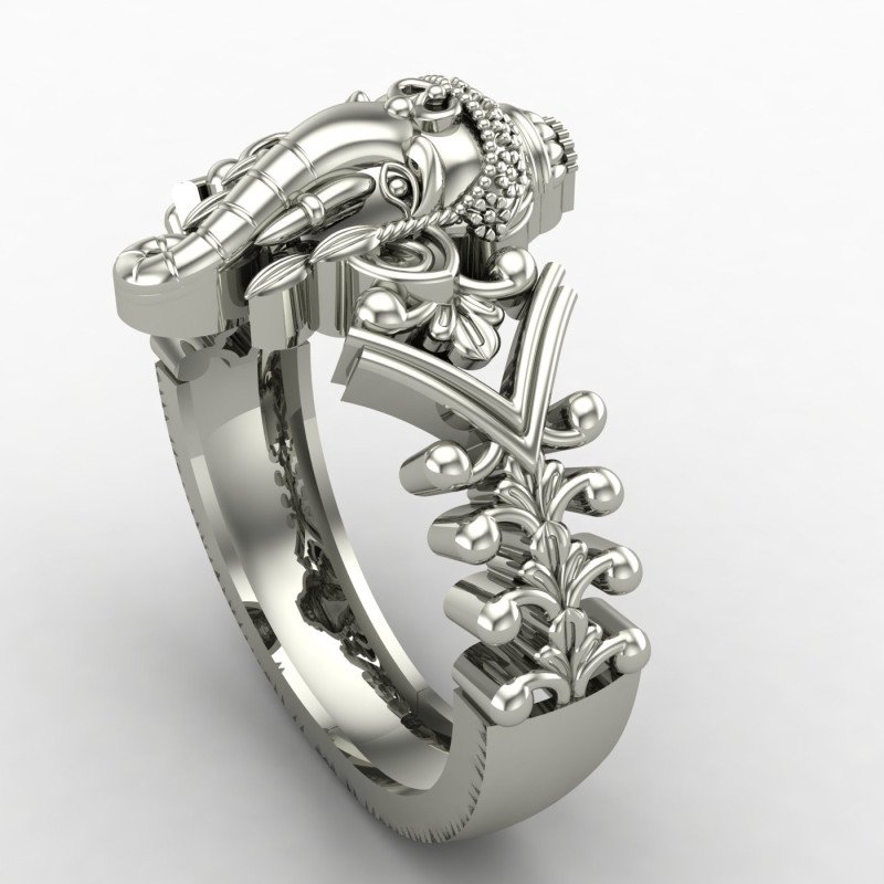 Handcrafted Ganesh Ji Silver Ring Handcrafted Ganesh Ji Silver Ring