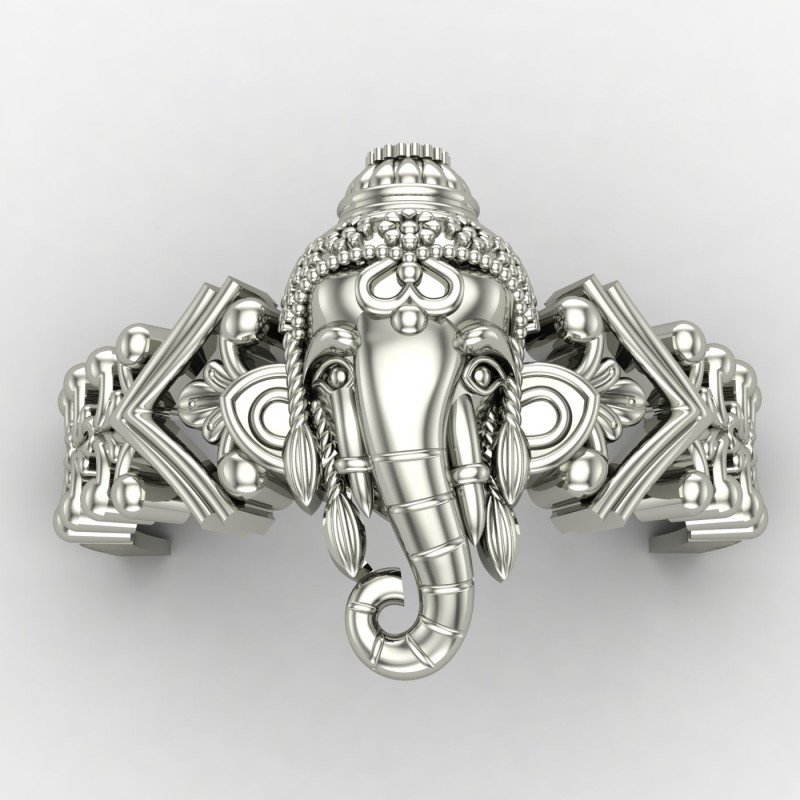 Handcrafted Ganesh Ji Silver Ring Handcrafted Ganesh Ji Silver Ring