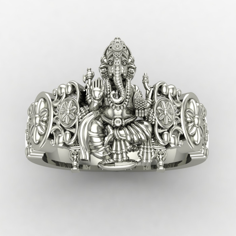 Lord Ganesha Silver Ring Lord Ganesha Silver Ring