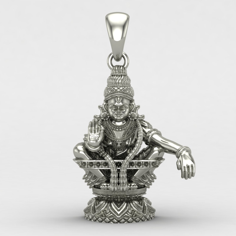 Ayyappa Swamy Silver Locket Ayyappa Swamy Silver Locket