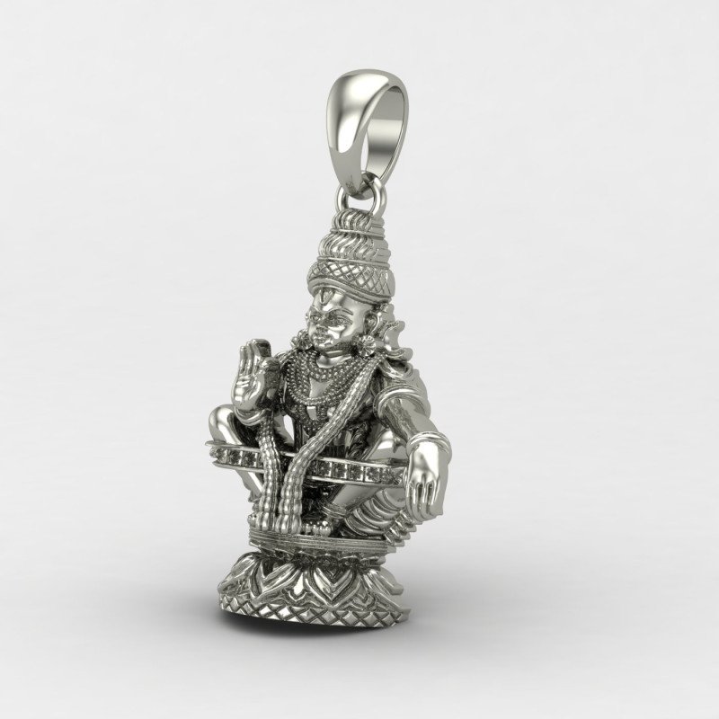 Ayyappa Swamy Silver Locket Ayyappa Swamy Silver Locket