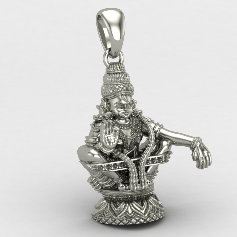 Ayyappa Swamy Silver Locket Ayyappa Swamy Silver Locket