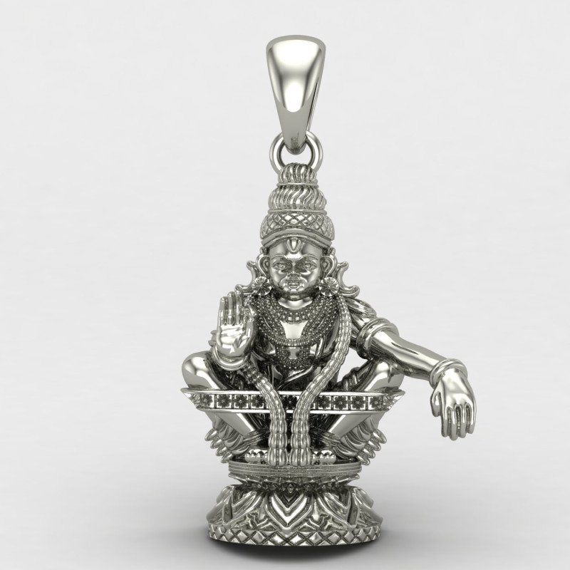Ayyappa Swamy Silver Locket Ayyappa Swamy Silver Locket