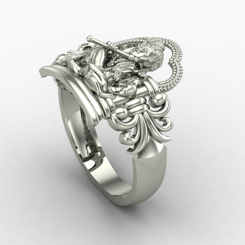 Makhan Chor Gopal Silver Ring