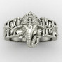 Silver Ganpati Bappa Ring