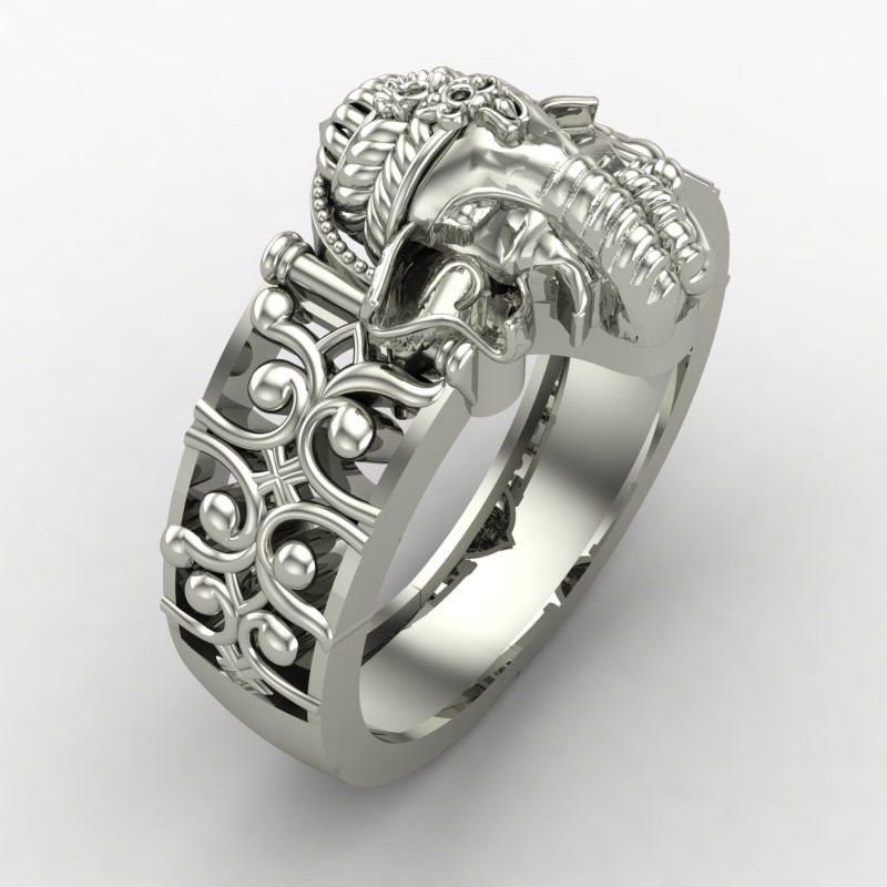 Silver Ganpati Bappa Ring
