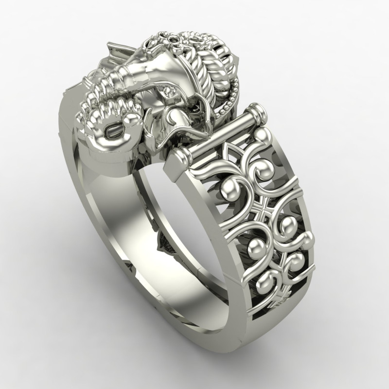 Silver Ganpati Bappa Ring