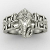 Silver Ganpati Bappa Ring