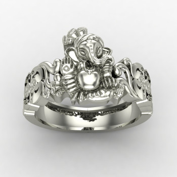 Ganesh Ji Silver Ring