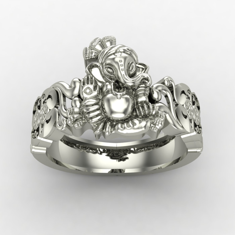 Ganesh Ji Silver Ring Ganesh Ji Silver Ring