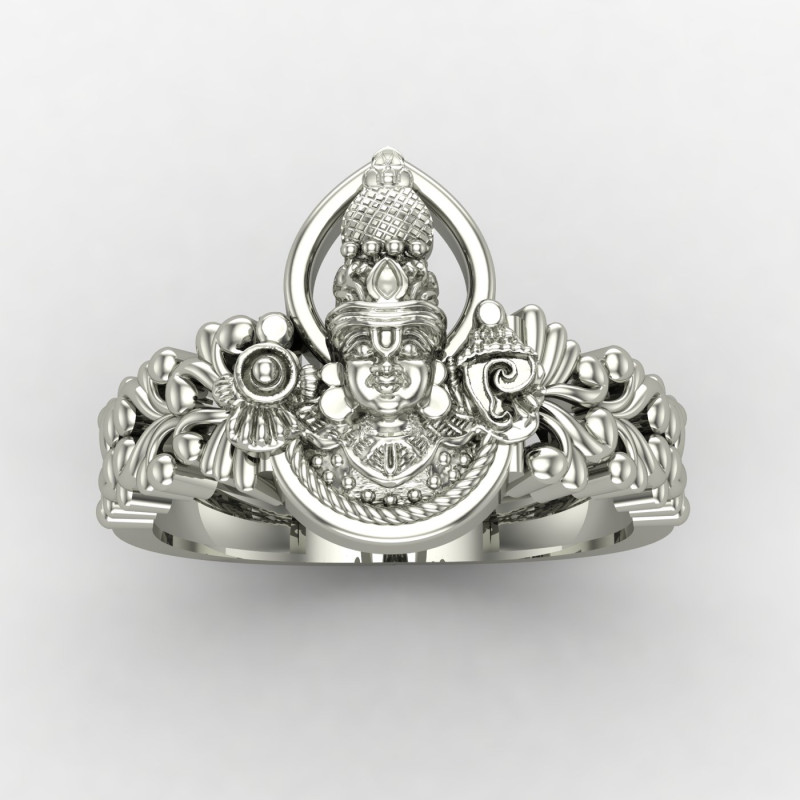 Tirupati Balaji Venkateshwara Silver Ring Tirupati Balaji Venkateshwara Silver Ring