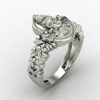 Tirupati Balaji Venkateshwara Silver Ring