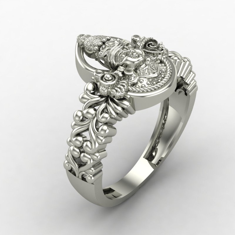 Tirupati Balaji Venkateshwara Silver Ring Tirupati Balaji Venkateshwara Silver Ring