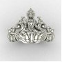 Sterling Silver Laxmi Mata Ring for Women
