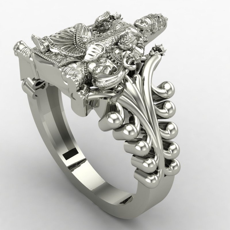 Laxmi Mata Ring Silver