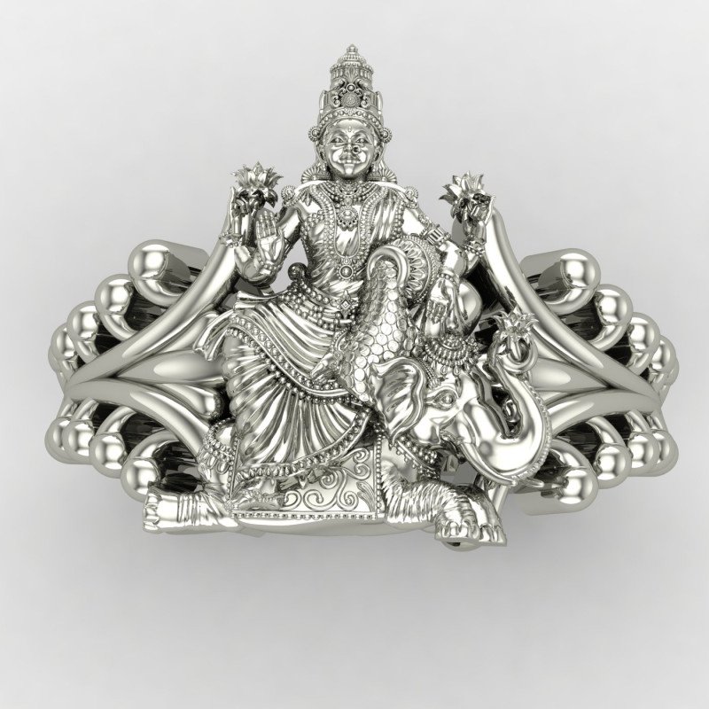 Laxmi Mata Ring Silver