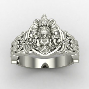 Traditional Tirupati Balaji Ring Silver Ring