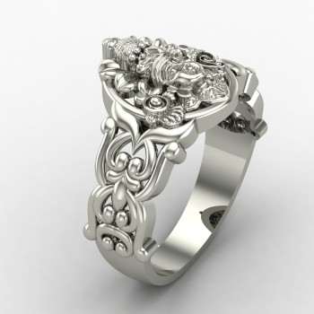 Traditional Tirupati Balaji Ring Silver Ring