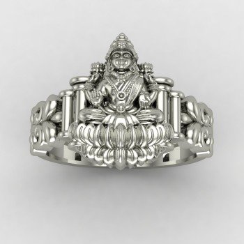 Laxmi Devi 925 Silver Ring